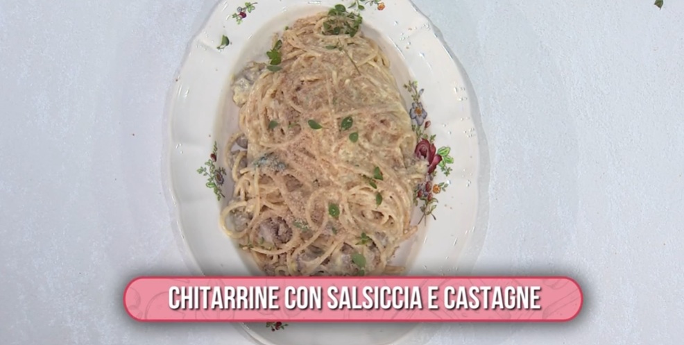 chitarrine con salsiccia e castagne di Federico Fusca