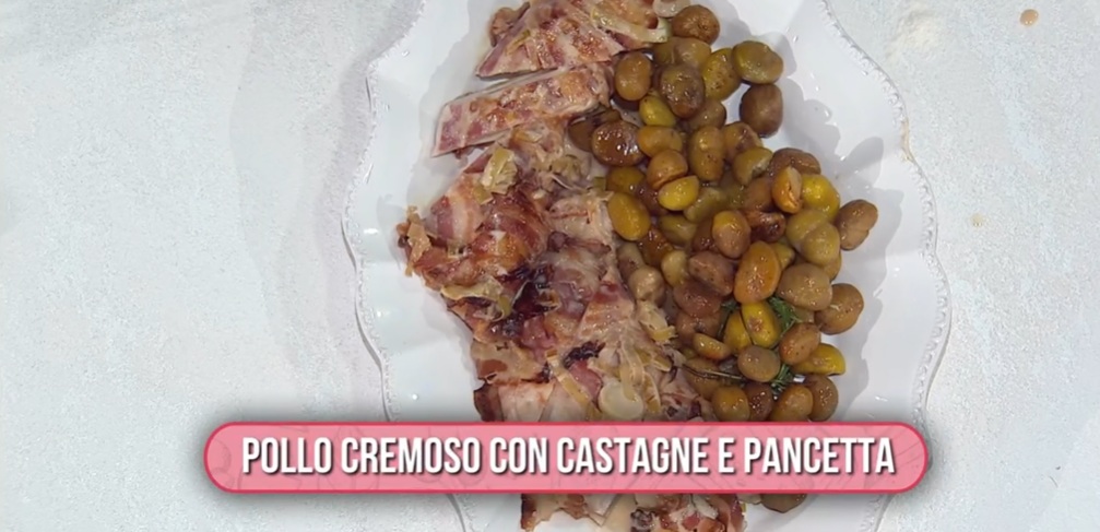 pollo cremoso con castagne e pancetta di Daniele Persegani