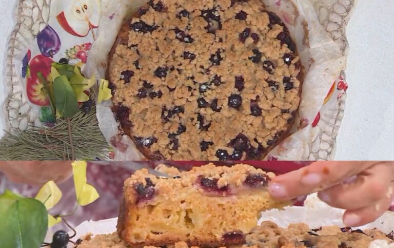 torta morbida mele e mirtilli di Barbara De Nigris